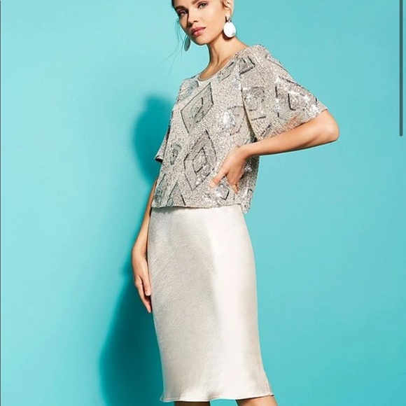 Silver sequin top! 💎 | NEW WITH TAGS | Size: M - Picture 3 of 4